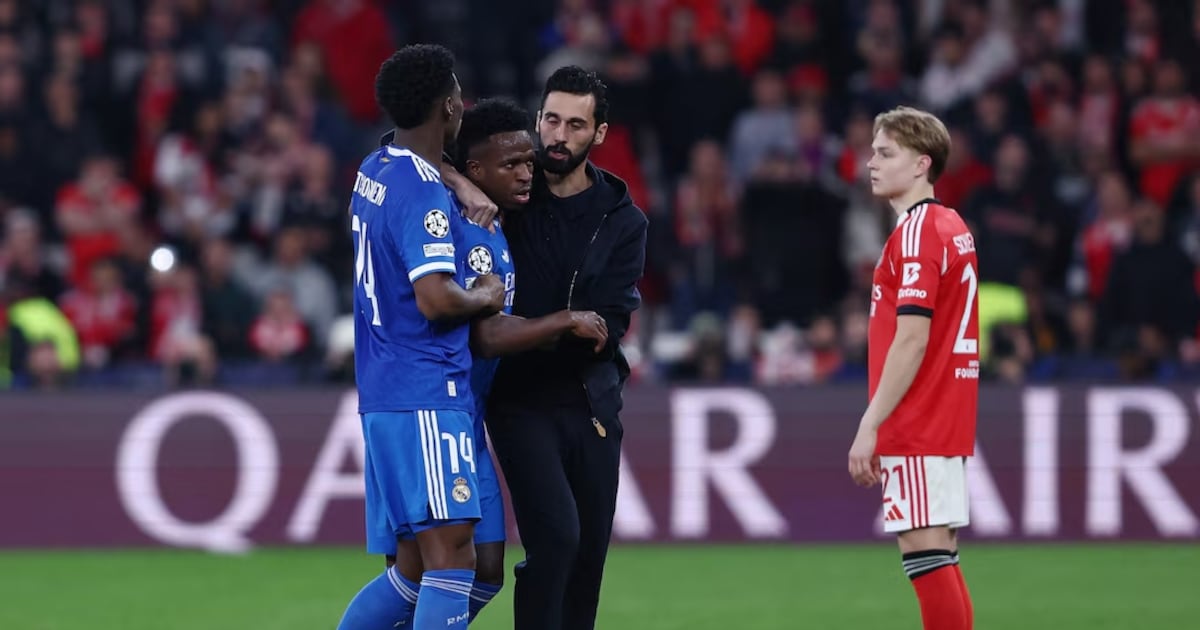 Uefa suspende Prestianni após acusação de racismo contra Vinicius