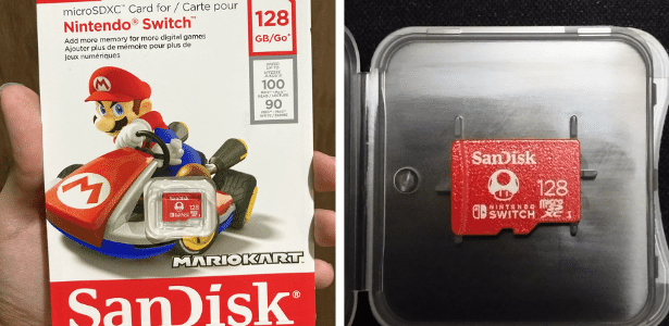 Cartão micro SD oficial amplia memória do Nintendo Switch