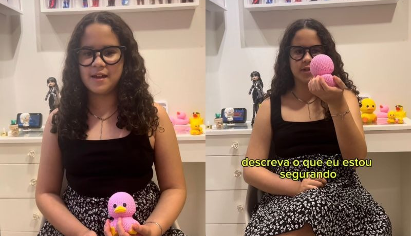 Óculos Ray-Ban Meta com IA transformam rotina de menina cega em Brasília