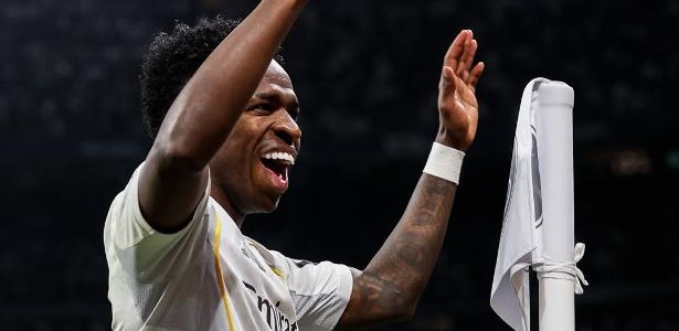 Gol, dança e resposta ao racismo: Vini Jr decide Real x Benfica