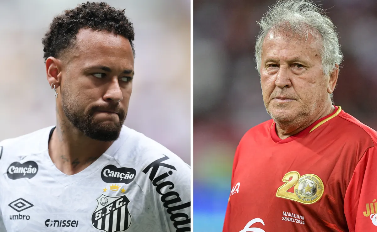 Zico cobra profissionalismo de Neymar e vê saúde como obstáculo no Santos