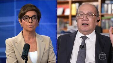 Gilmar cobra autocrítica da Globo e expõe caso Master em entrevista