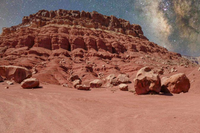 Imagem da Nasa mostra “crânio de dinossauro” em rocha de Marte