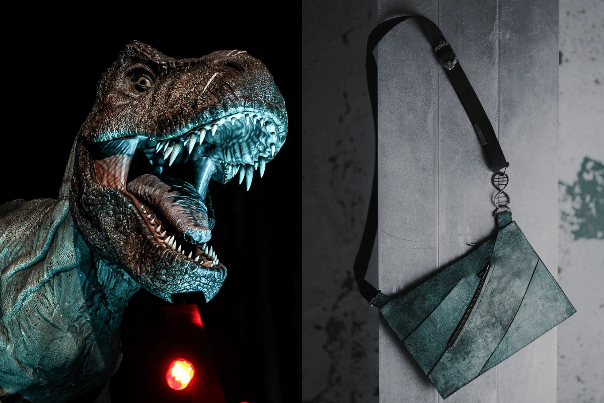 Cientistas criam bolsa de luxo com couro inspirado em T‑Rex