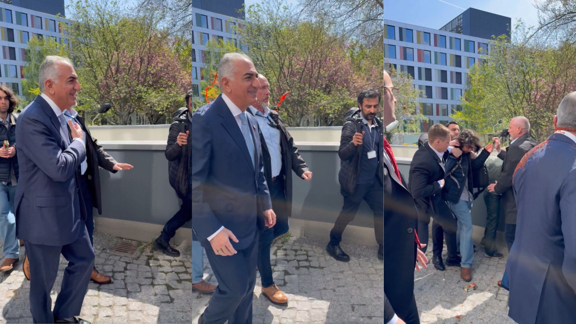 Príncipe herdeiro do Irã é alvo de ataque com tinta em Berlim