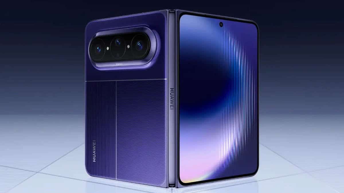 Huawei revela Pura X Max, dobrável largo que mira produtividade