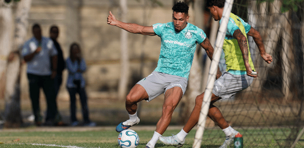 Paulinho treina com elenco do Palmeiras pela 1ª vez após cirurgia