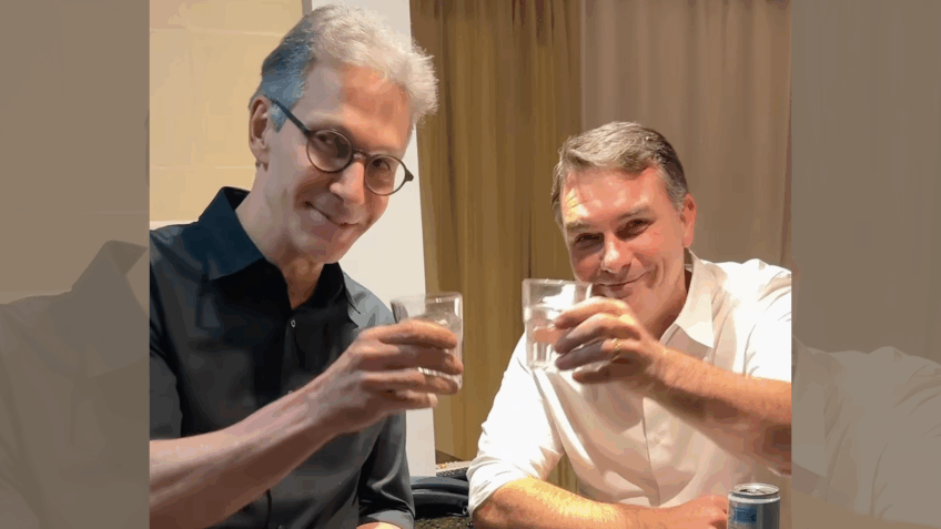Vídeo de Flávio Bolsonaro e Zema após Datafolha reacende debate sobre chapa