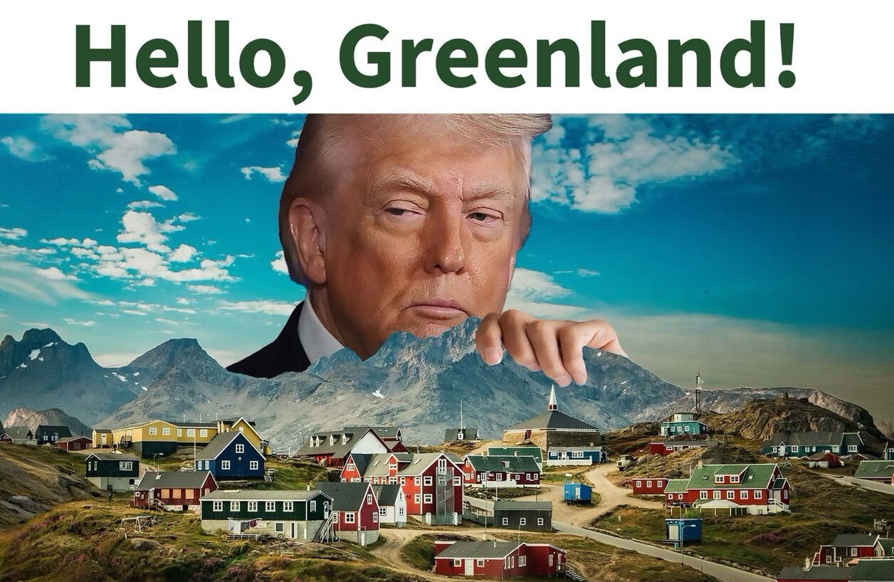 Trump posta imagem segurando Groenlândia e acirra disputa no Ártico