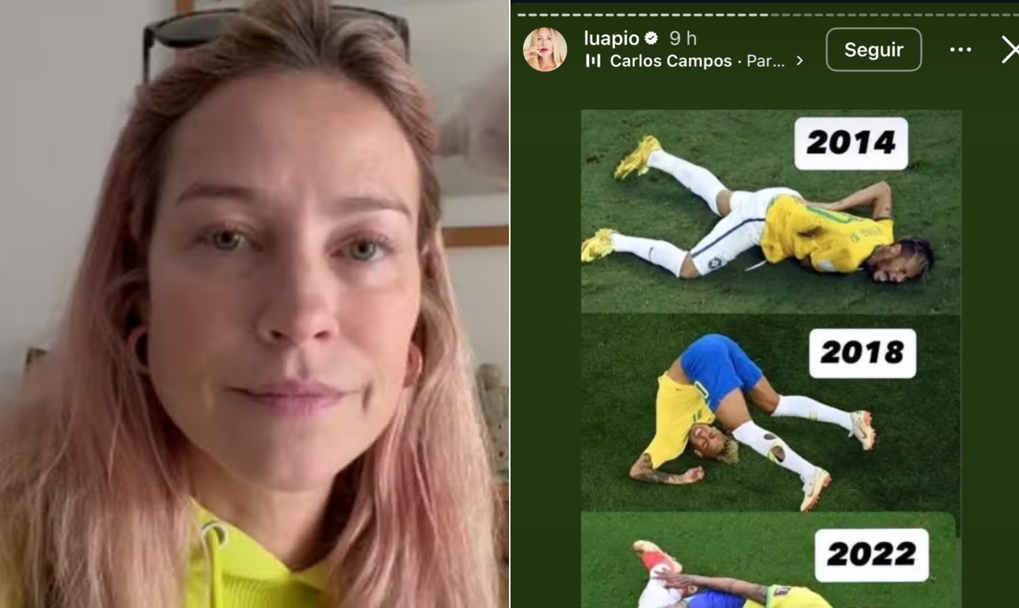 Luana Piovani volta a provocar Neymar após nova lesão
