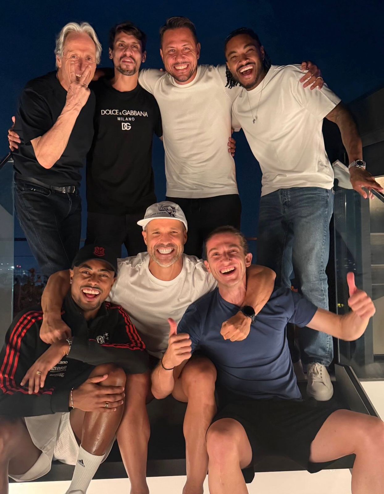 Reencontro de 2019 reúne Jorge Jesus e ídolos do Flamengo