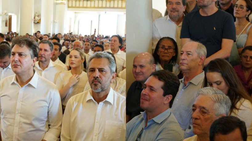 Diácono interrompe gritos por políticos em missa na Barbalha