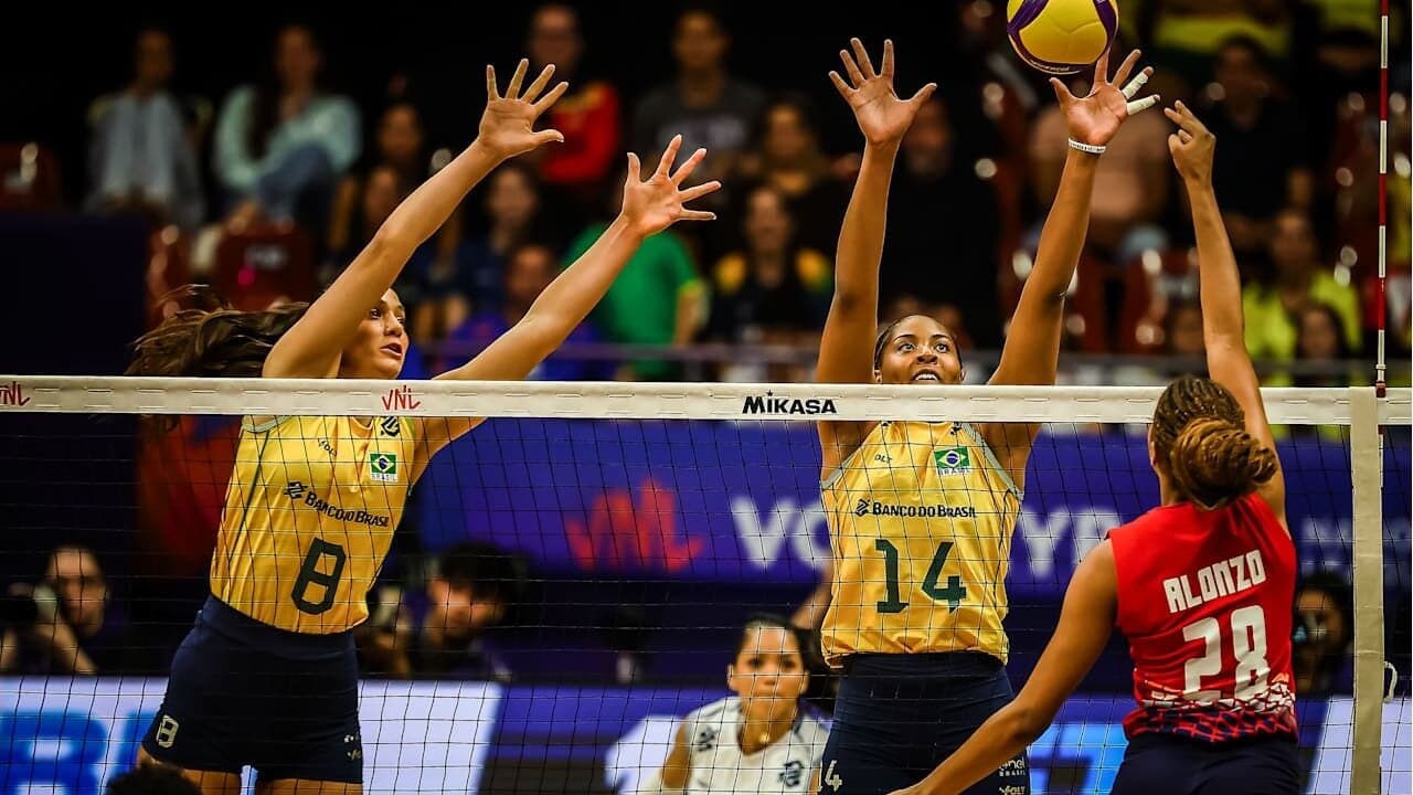 Brasil enfrenta Bélgica na VNL em busca de manter liderança invicta