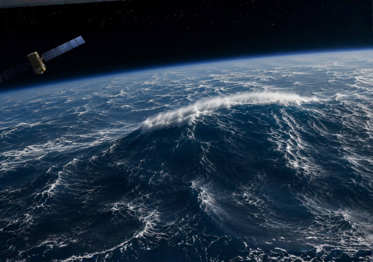 Satélite da NASA registra onda de 20 m em mar aberto no Pacífico