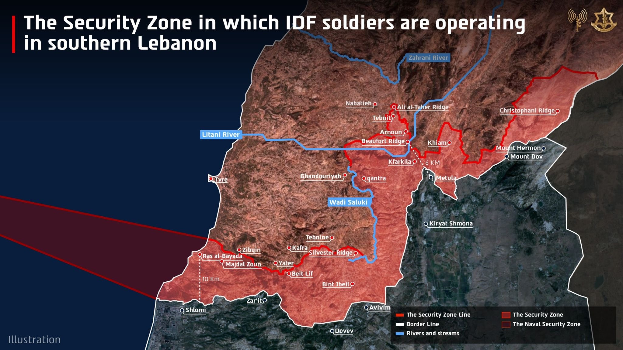 Israel divulga mapa de zona de segurança no Líbano e eleva tensão