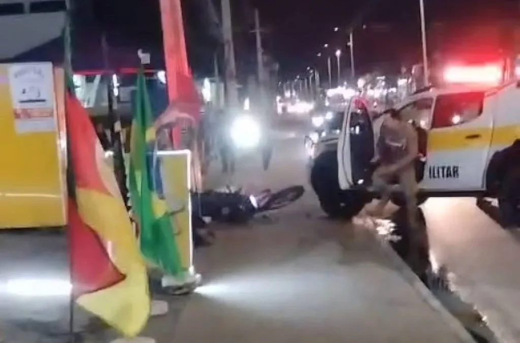 Polícia Militar SC: atropelamento em abordagem na SC-403 hoje