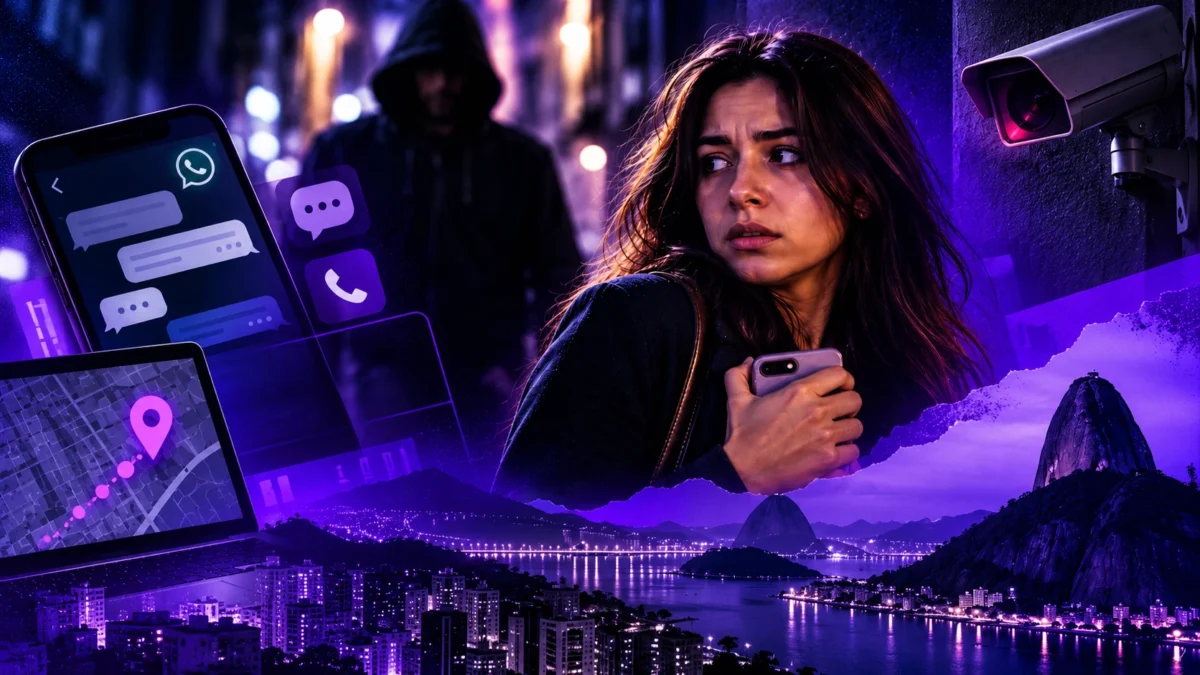 Stalking dispara no Rio: processos por perseguição crescem mais de 2.151% em cinco anos