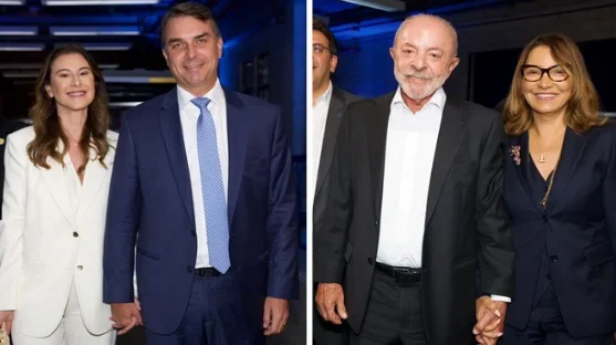 Lula e Flávio chegam à Globo para último debate antes do segundo turno das eleições