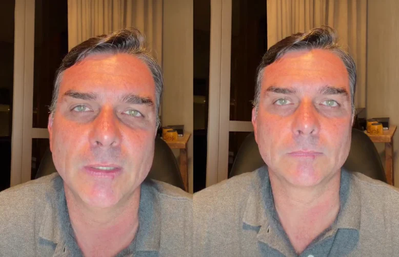 Dos EUA, Flávio Bolsonaro prevê ‘quebradeira’ no Brasil e fala em eleições antes de 2030
