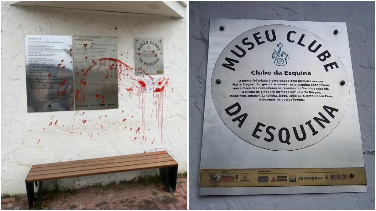 Após vandalismo, moradores e artistas se mobilizam para limpar memorial do Clube da Esquina em BH