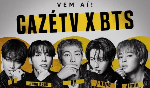 BTS grava entrevista com Diogo Defante na CazéTV e encara desafios brasileiros