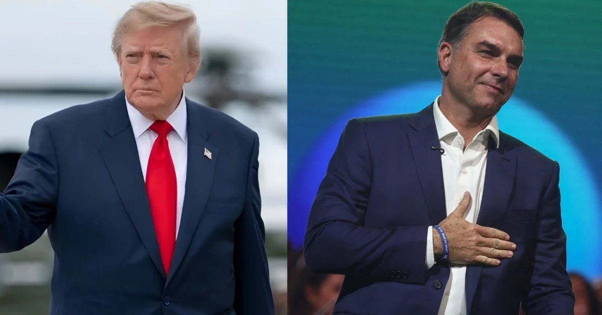 Governo Trump anuncia vistos para Flávio Bolsonaro e familiares após saída do Brasil