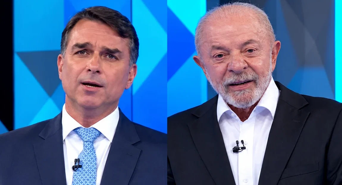 Flávio cita números sobre obras e Lula ironiza: ‘Decora, mas não aprende’ no debate